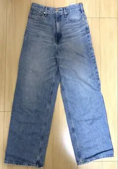 upper lights ワイドストレートデニム ライトブルー