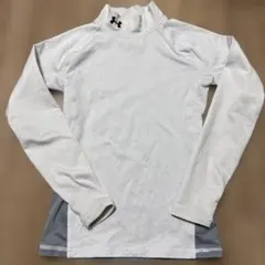 UNDER ARMOUR ホワイト ハイネック アンダーシャツ YMD