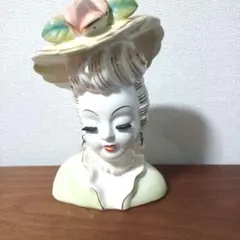 Katayama(片山産業)製、 ヴィンテージ レディヘッドベース 花瓶付き Katayama(片山産業)製、 ヴィンテージ レディヘッドベース 花瓶