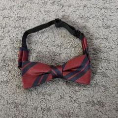 赤×ネイビーストライプ 蝶ネクタイ（男の子 フォーマル）