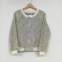 □feel of heart &present　ベージュ系ニット風カーディガン