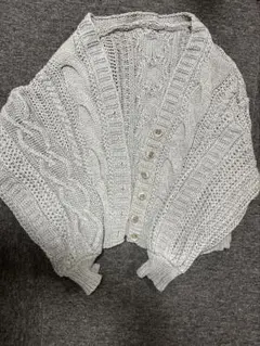 早い者勝ち！！ケーブルニットカーディガン　ベージュ　レディース　フリーサイズ