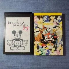 レトロ！Disney ディズニー ミッキー メモ帳2冊セット