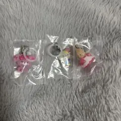 ゆるっとめじるしアクセサリー サンリオ ガチャガチャ 三体セット