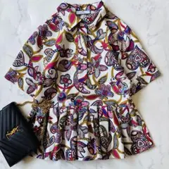 Paul Smith 大きいサイズ　うさぎ シャツ ブラウス　総柄◆8175のサムネイル