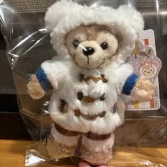 新品タグ付き✩.*˚ウィンターホリデー雪だるま ダッフィーぬいぐるみストラップ