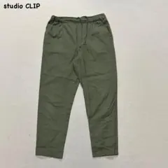 t2903 【スタディオクリップ】　ウエストゴム　イージーパンツ　カーキ　Lのサムネイル