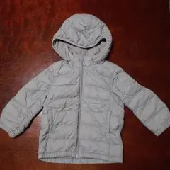 UNIQLO　フード付き中綿ジャケット 100cm　グレー