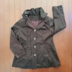 ダークブラウン❀ジャケット Lサイズ 薄手 春・秋向け