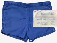 イングランド製90sGYMPHLEXショートパンツL位ブルー青無地ポケット有のサムネイル