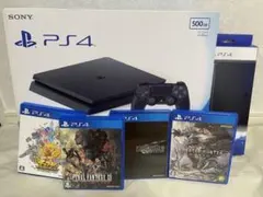 SONY PS4 本体 500GB Jet Black 縦置きスタンド付き