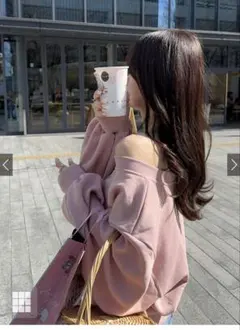 GRL オフショルダースウェットトップス[pm392]