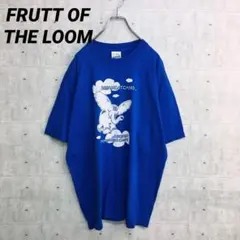 x0175 スクリーンスターズ フルーツオブザルームTシャツ 青 XL 綿100