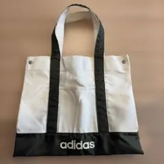 adidas トートバッグ アイボリー/カーキ