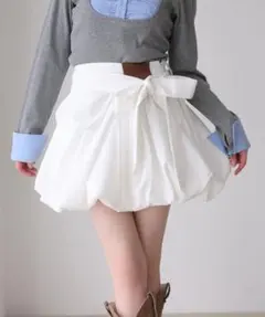 ワンアフターアナザーナイスクラップ　バルーンスカート　オフホワイト