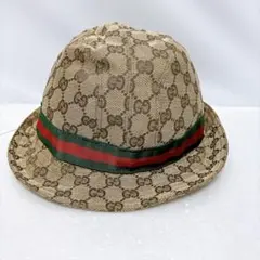 GUCCI グッチ GGパターン シェリーライン バケットハット 帽子 M 希少