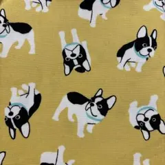 約縦48×50㎝　 フレンチブルドッグ　オックス　生地　はぎれ