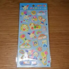 新品　未開封　サンリオ　ウサハナ　かわいい　キャラクターシール　ぷくぷくシール
