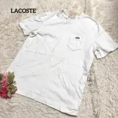 90s LACOSTE LIVE ポケット半袖Tシャツ　S ユニセックス