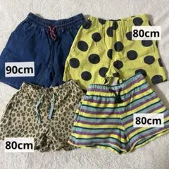 BREEZE ショートパンツまとめ売り4点(バラ売り不可)80～90cm