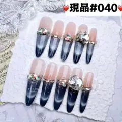 040現品推しネイルチップ付け爪量産型姫ギャルクロムハーツチークy2k痛ネイル
