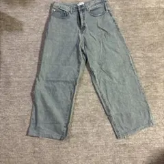 MONO-MART 薄い緑　バギーデニムのサムネイル