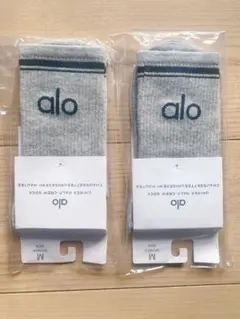 【新品】アローヨガ　ALO Yoga　ラインソックス 靴下 2足セット Mサイズ