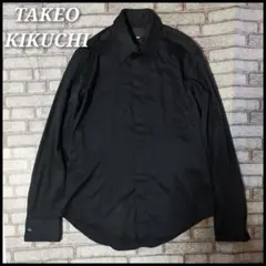 90s 00s TAKEO KIKUCHI タケオキクチ 長袖シャツ 黒のサムネイル