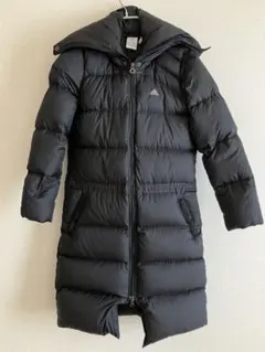 adidas ダウンロングコート ブラック ベンチコート