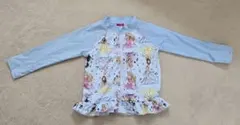 ディズニープリンセス ラッシュガード 水色