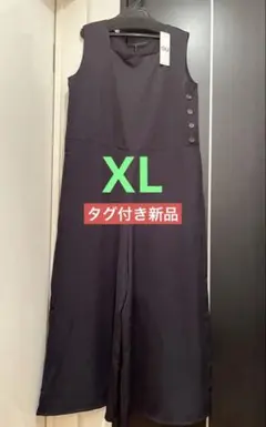 【期間限定】GU タグ付き新品　オールインワン　黒　XL