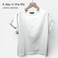 A day in the life UNITED ARROWSコットン白Tシャツ