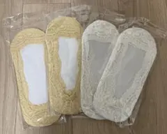 フットカバー　ソックス　4足　レース