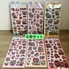 ラブブ LABUBU ボンボンドロップシール ぷっくり シール　６枚セット④