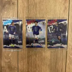 サッカー日本代表 トレーディングカード 3枚セット