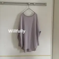 美品　willfully 2Way サーマルカットソー　カーディガン