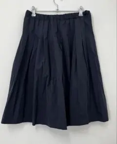 Eddie Bauer⭐︎春夏大人⭐︎膝丈タックフレアスカートL【中古】C31