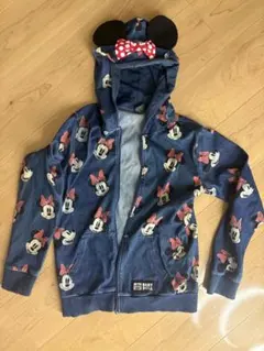 BABYDOLL ミニーマウス柄 パーカー 150