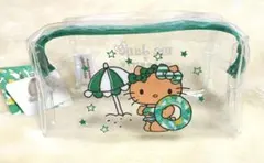 新品・未使用　ハローキティ　日焼けキティ　ミージェーン　コラボ　クリアポーチのサムネイル