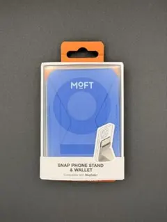 新品未開封MOFT SNAP ON STAND & WALLET耐久強化ブルー