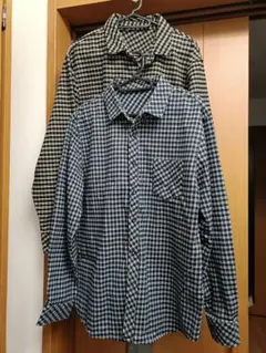 チェック柄長袖シャツ　まとめ売り