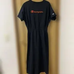 Champion ブラック ワンピース 半袖