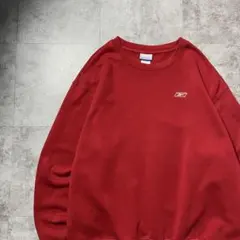 90s-00s リーボック　刺繍ワンポイントベクターロゴ　スウェット　トレーナー
