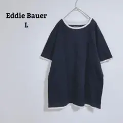 エディーバウアー　カットソー　フェイクレイヤード　半袖　カジュアル　Ｌ