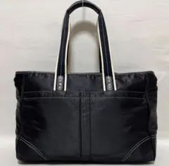 廃盤 COACH トートバッグ ナイロン ハンプトンズ ウィークエンド 