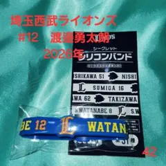 埼玉西武ライオンズ 炭谷銀仁朗選手 リストバンド - メルカリ