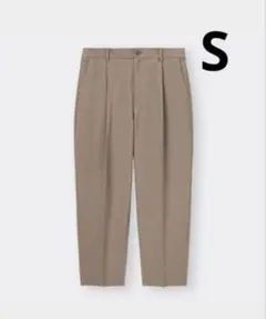 ドライワイドイージーアンクルパンツ　GU ブラウン