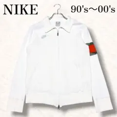 00s y2k ナイキ ワッフル サーマル ジップジャケット スウッシュ 短丈