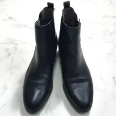イング　サイドゴアブーツ　本革　ブラック　黒　24cm