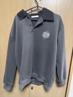 NOWLE ハーフボタン 裏起毛 スウェット XL グレー